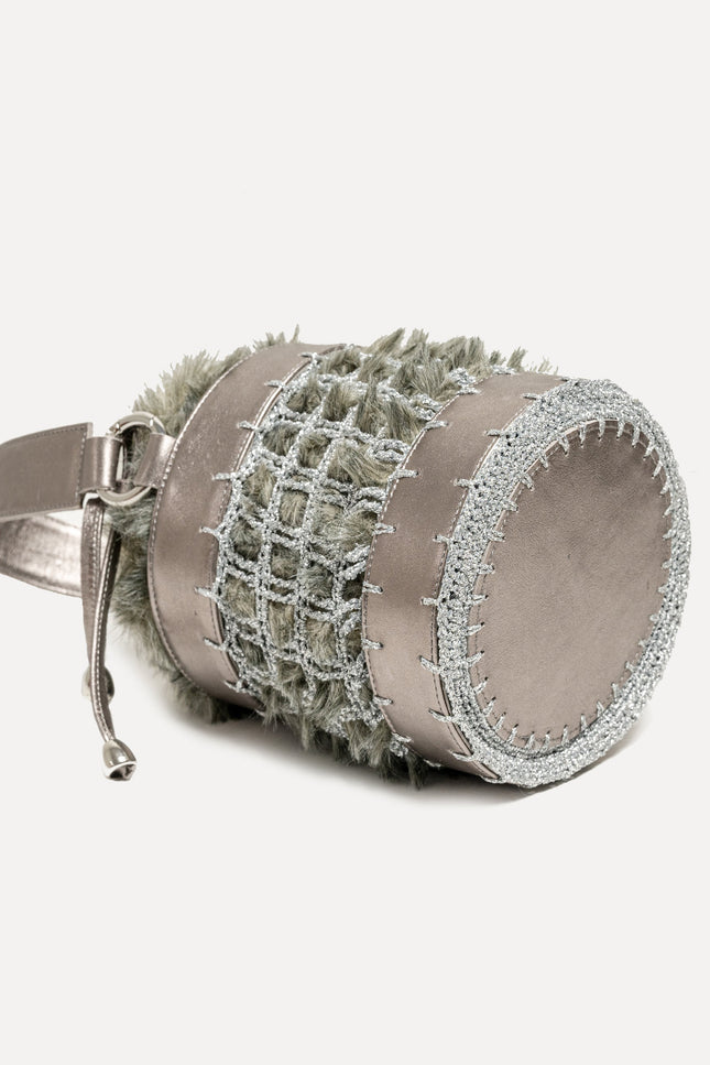 Entrudo | Covelinhas Bucket Bag grey & brown