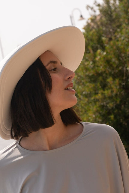 Kalani sunwear I Bahamas UV Sun Hat White