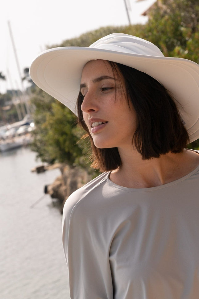 Kalani sunwear I Bahamas UV Sun Hat White
