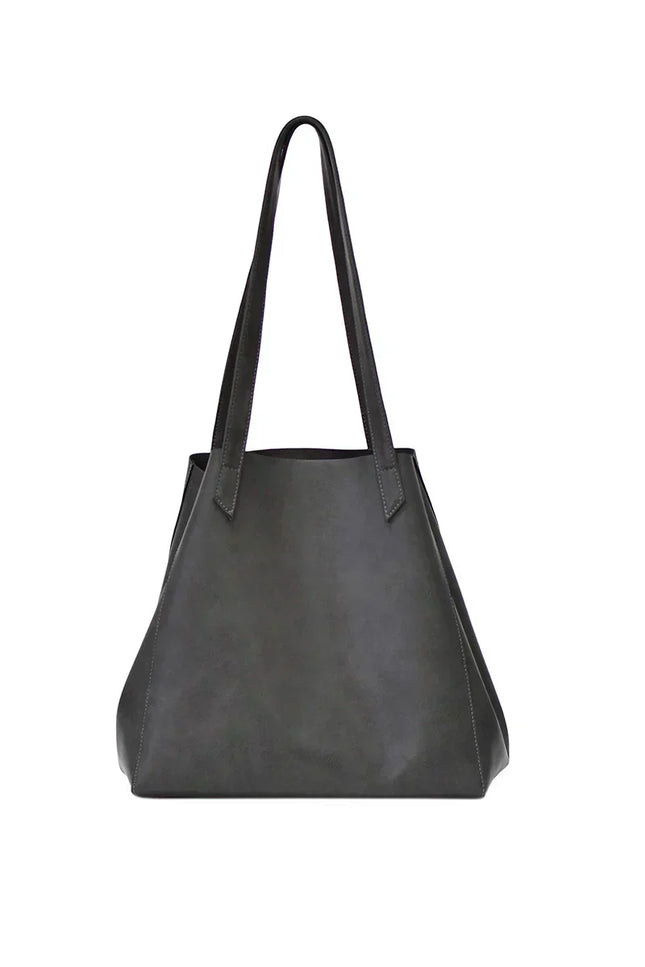 Bolso hombro versátil color gris