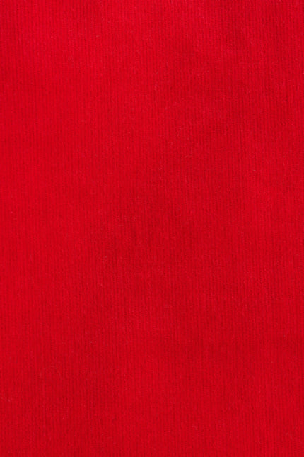 Dylan Babycord Mini Skirt - Red - Styled