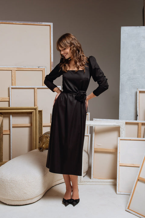 RainSisters | Backless Dress in Black | Dark Muse