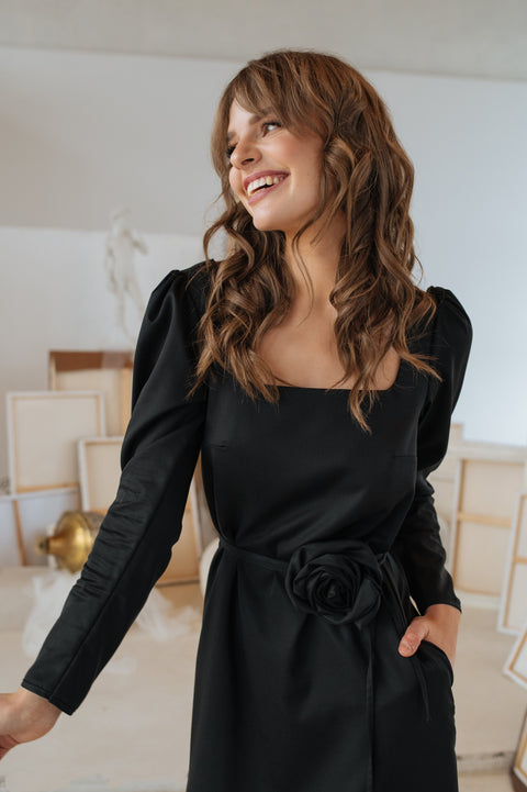 RainSisters | Backless Dress in Black | Dark Muse