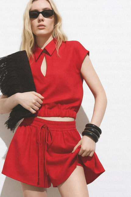 Enxhaline | Dax Tennis Set with Skort Red