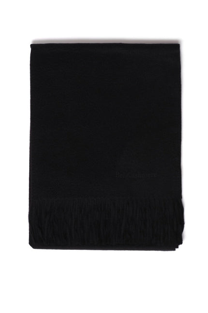Bel Cashmere | Estola/ Bufanda grande con flecos negro