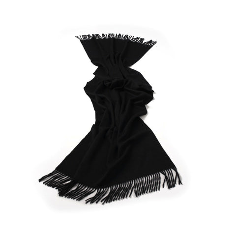 Bel Cashmere | Estola/ Bufanda grande con flecos negro