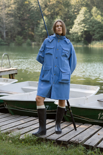 Ducktail Rainwear | OCEAN BLUE MARILA RAINCOAT