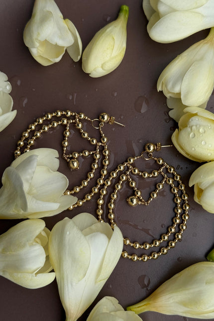 Pas de Marque | Gold-filled earrings La Goutte