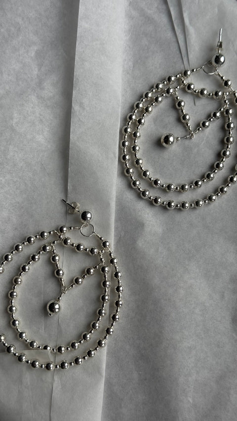 Pas de Marque | 925 sterling silver earrings La Goutte