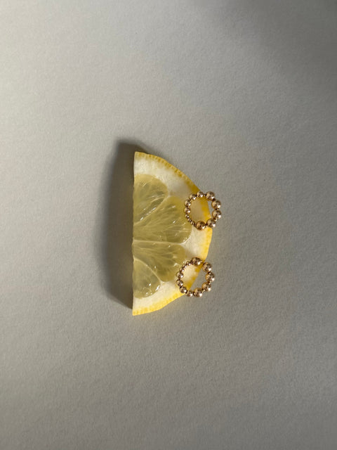 Pas de Marque | Gold-filled earrings La Roue