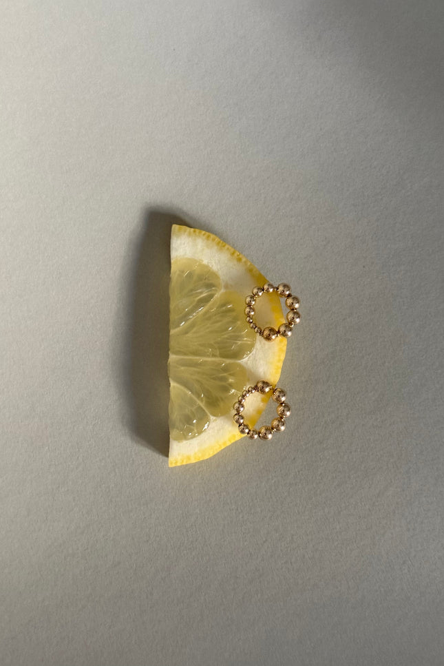 Pas de Marque | Gold-filled earrings La Roue