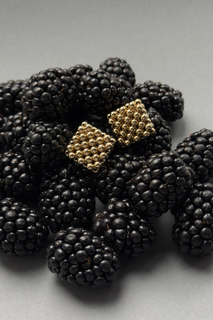 Pas de Marque | Gold-filled earrings Le Rhombe