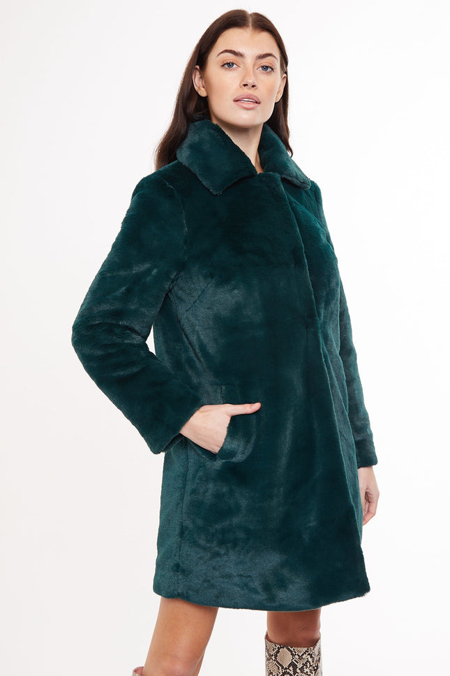 Louche Elen Faux Fur Coat - Front