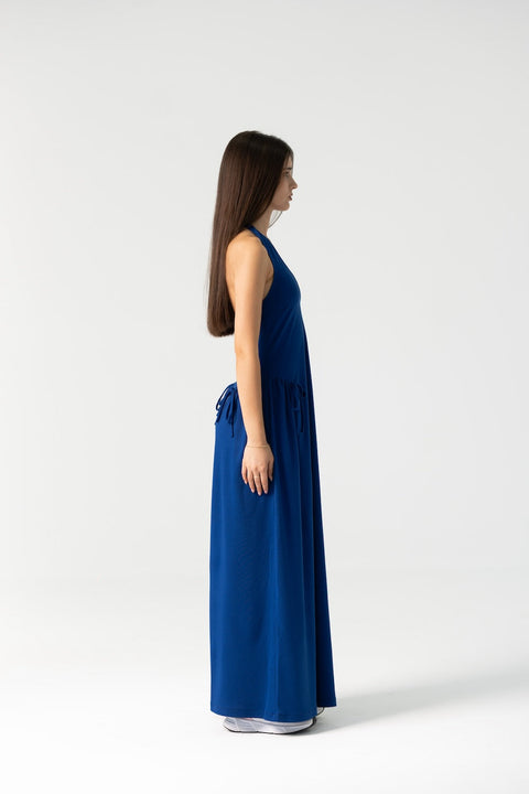 Enxhaline | Ame Long Maxi Dress in Royal Blue