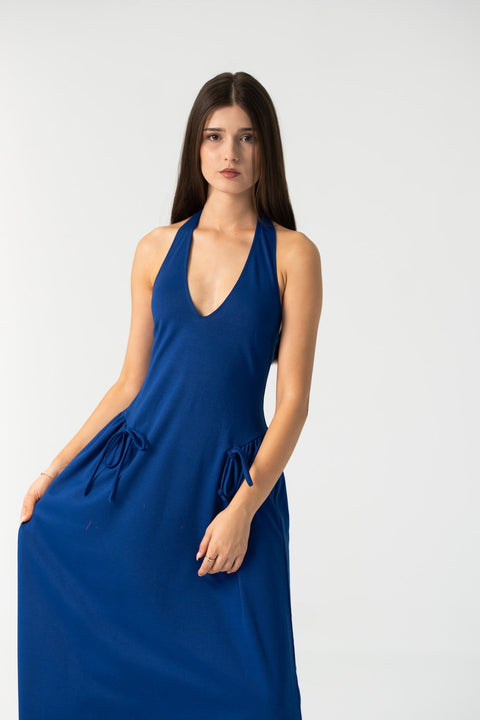 Enxhaline | Ame Long Maxi Dress in Royal Blue