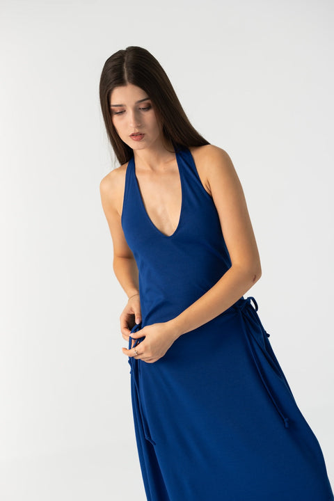 Enxhaline | Ame Long Maxi Dress in Royal Blue