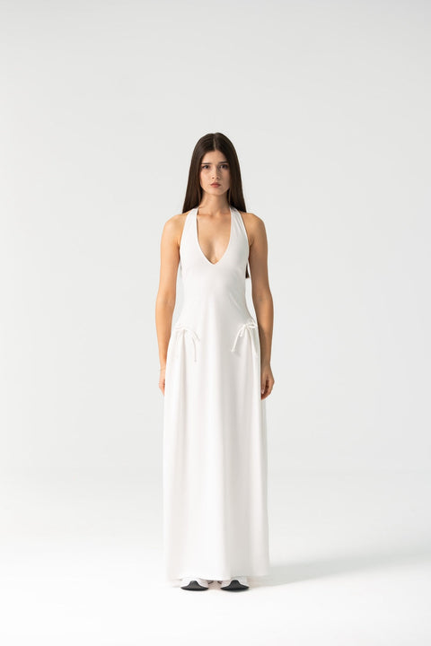 Enxhaline | Ame Long Maxi Dress in White