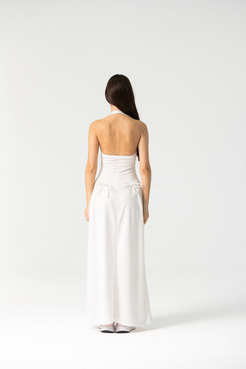 Enxhaline | Ame Long Maxi Dress in White