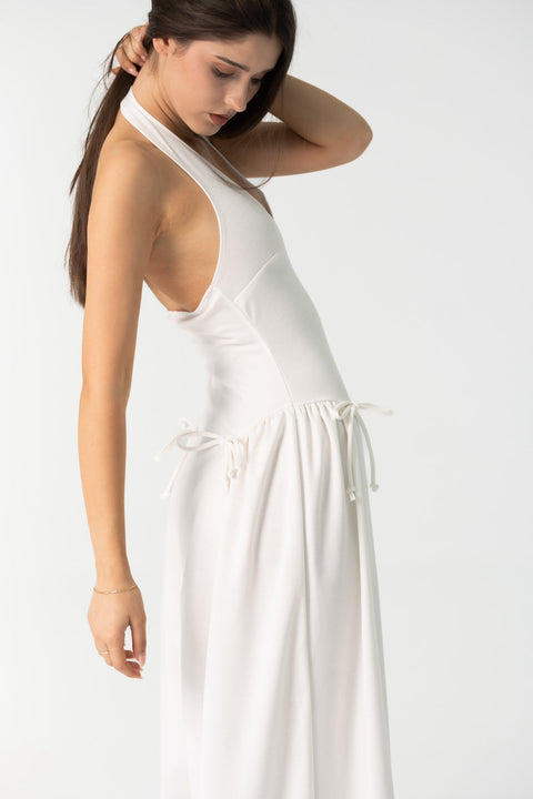 Enxhaline | Ame Long Maxi Dress in White