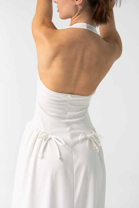 Enxhaline | Ame Long Maxi Dress in White