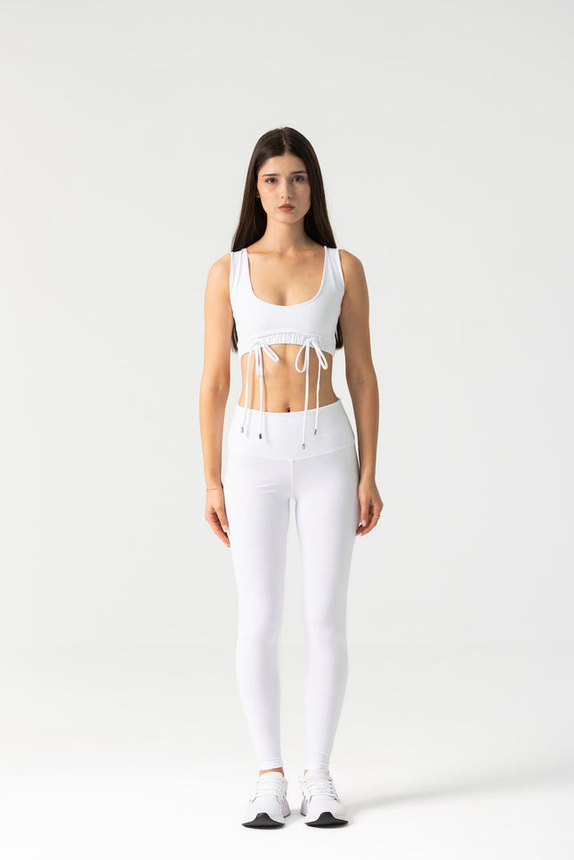 Enxhaline | Amiel Slim Leggings Set in White