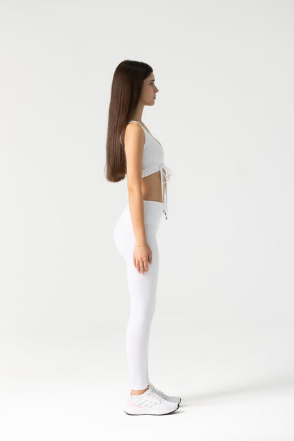 Enxhaline | Amiel Slim Leggings Set in White