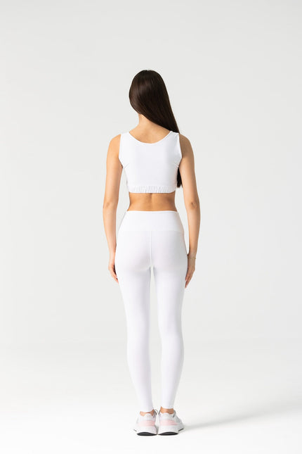 Enxhaline | Amiel Slim Leggings Set in White