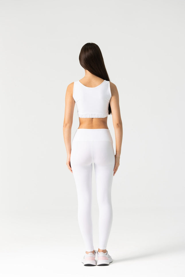 Enxhaline | Amiel Slim Leggings Set in White