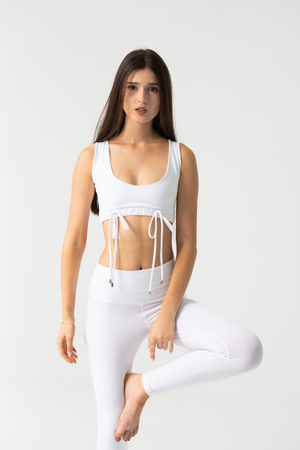 Enxhaline | Amiel Slim Leggings Set in White