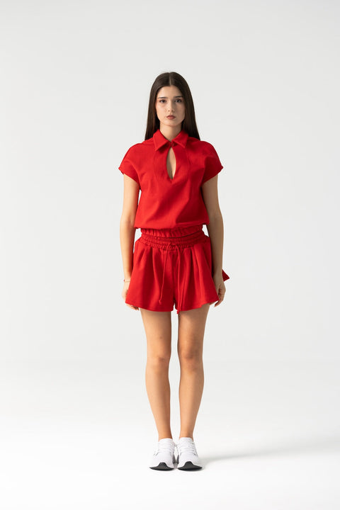 Enxhaline | Dax Tennis Set with Skort Red