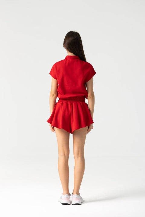 Enxhaline | Dax Tennis Set with Skort Red