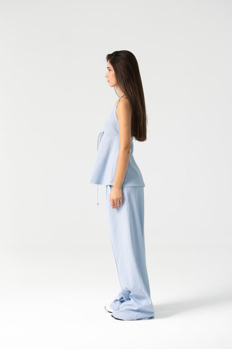 Enxhaline | Lily Pants Set in Pastel Blue