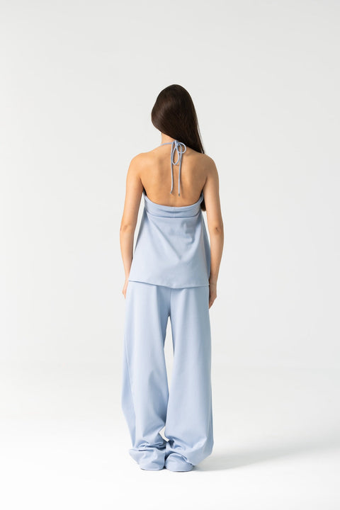 Enxhaline | Lily Pants Set in Pastel Blue