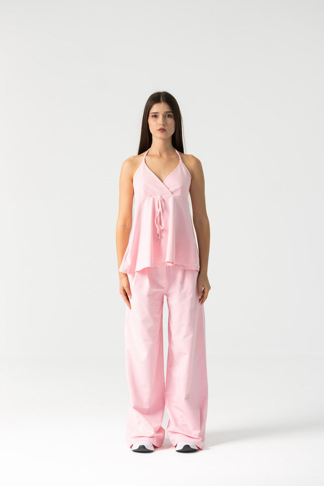Enxhaline | Lily Pants Set in Pastel Pink
