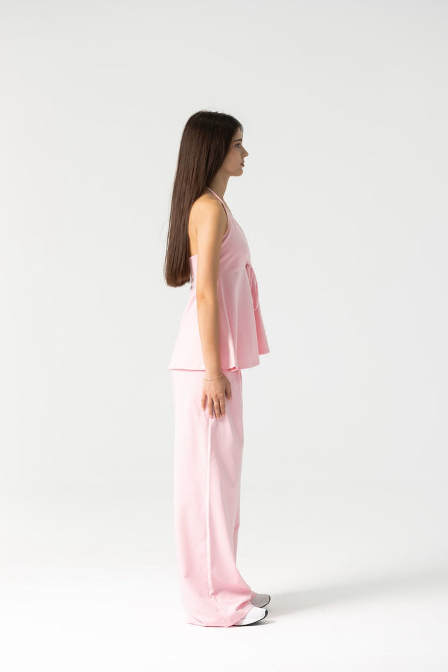 Enxhaline | Lily Pants Set in Pastel Pink
