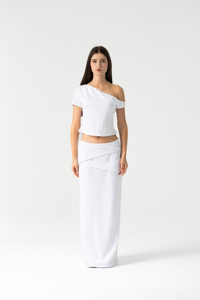 Enxhaline | Nia Skirt Set in White