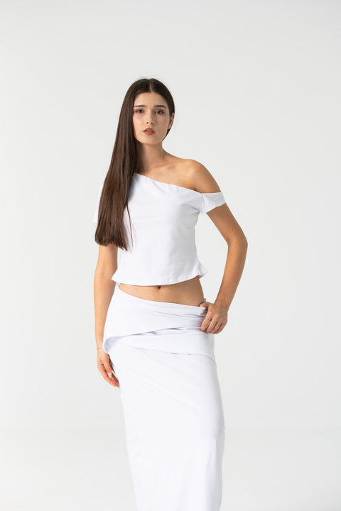 Enxhaline | Nia Skirt Set in White