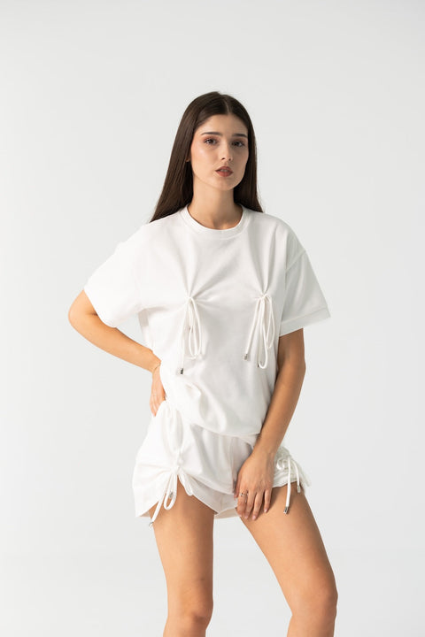 Enxhaline | Sol Short Pant Set in White