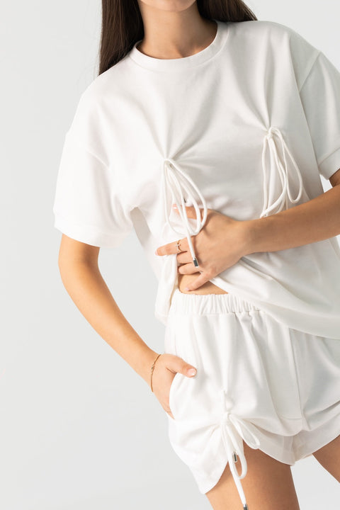 Enxhaline | Sol Short Pant Set in White