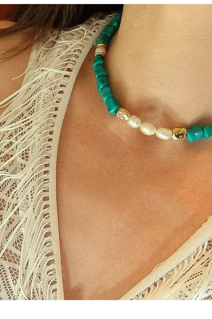 Maria Moyseos | Choker ERIETA Turquoise Pearl