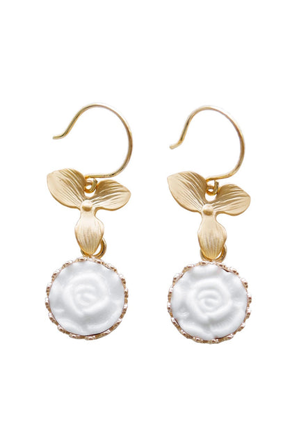 Poporcelain | Moonlight Rose Drop Earrings