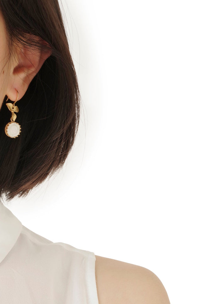 Poporcelain | Moonlight Rose Drop Earrings