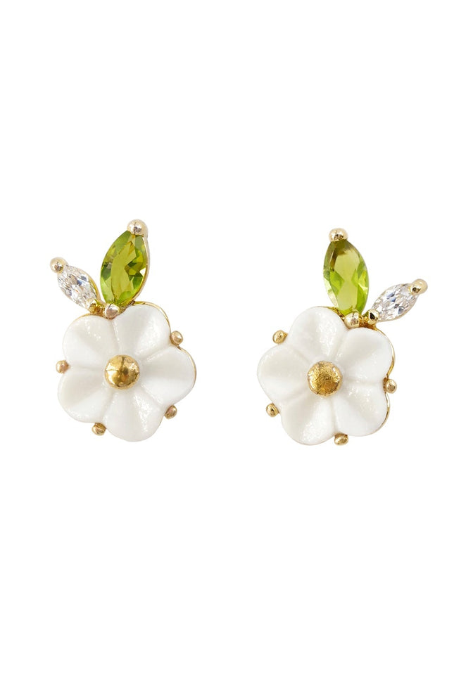 Poporcelain | Strawberry Flower Studs