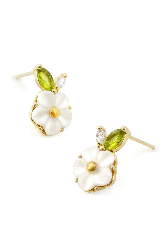 Poporcelain | Strawberry Flower Studs