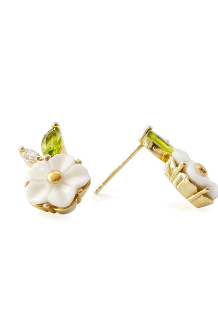 Poporcelain | Strawberry Flower Studs