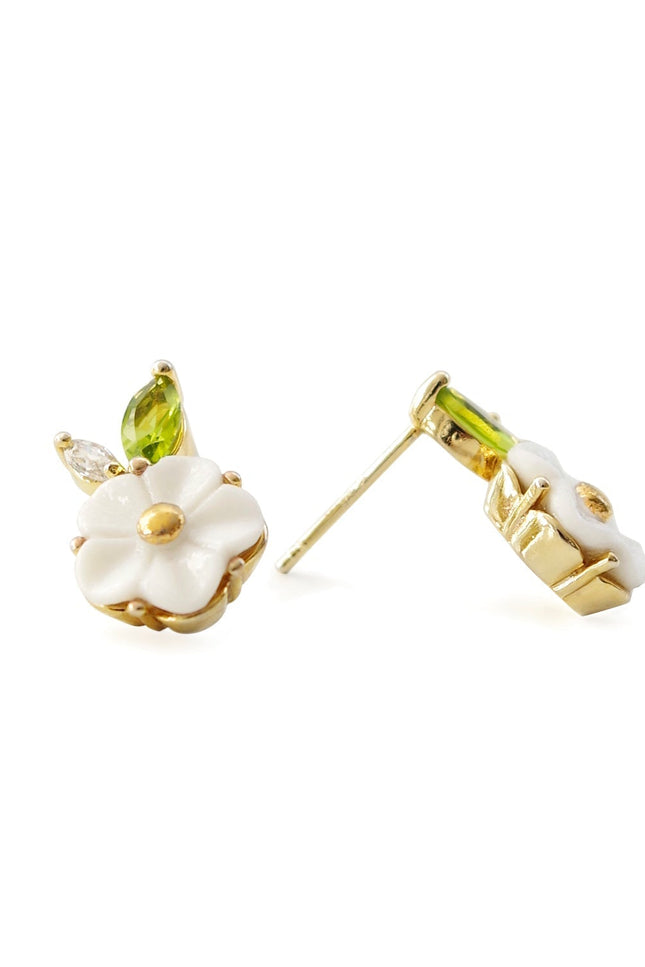 Poporcelain | Strawberry Flower Studs