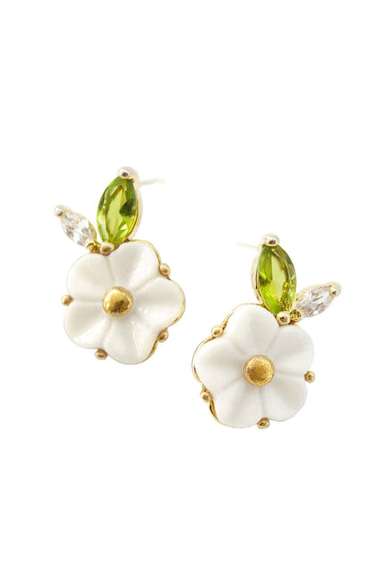Poporcelain | Strawberry Flower Studs