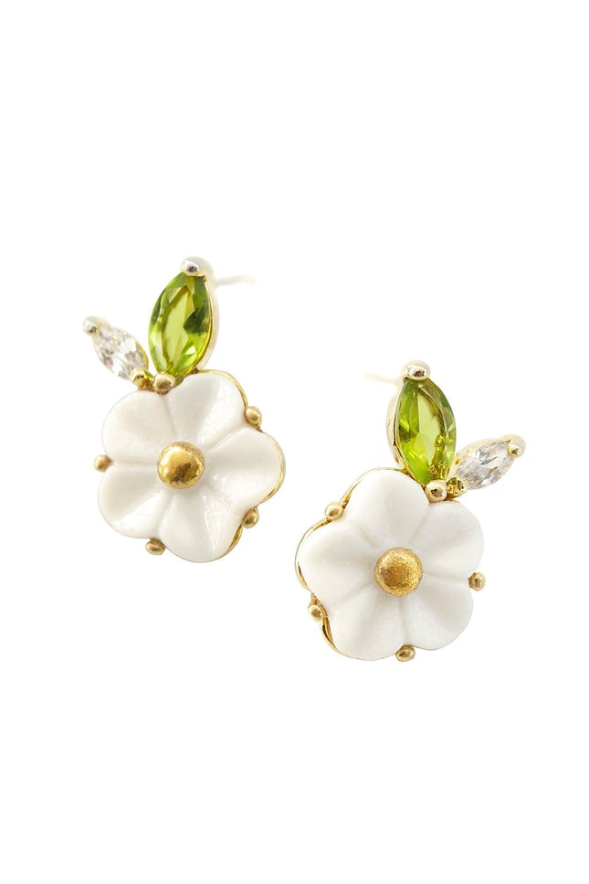 Poporcelain | Strawberry Flower Studs