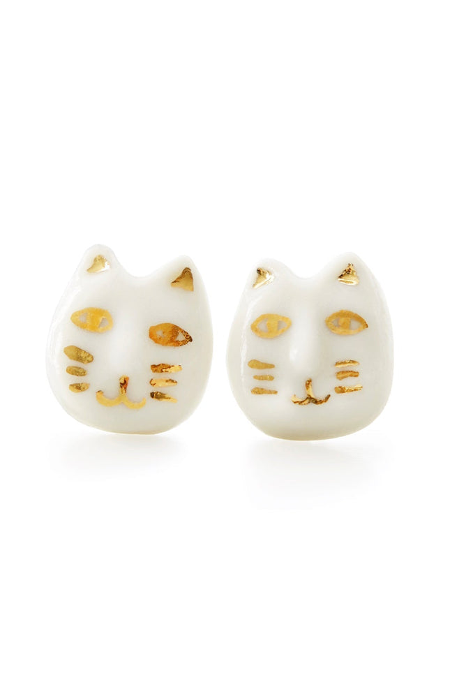 Poporcelain | Lucky Cat Studs