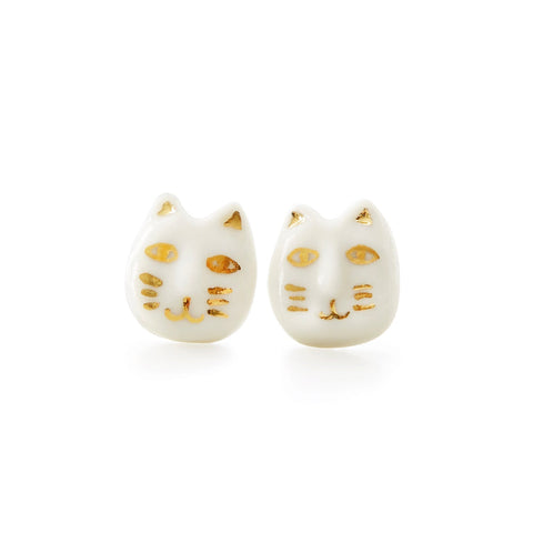 Poporcelain | Lucky Cat Studs